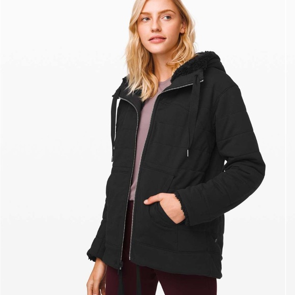 lululemon athletica Jackets & Blazers - Lululemon Warmth Restore Sherpa Reversible Full Zip Size XS